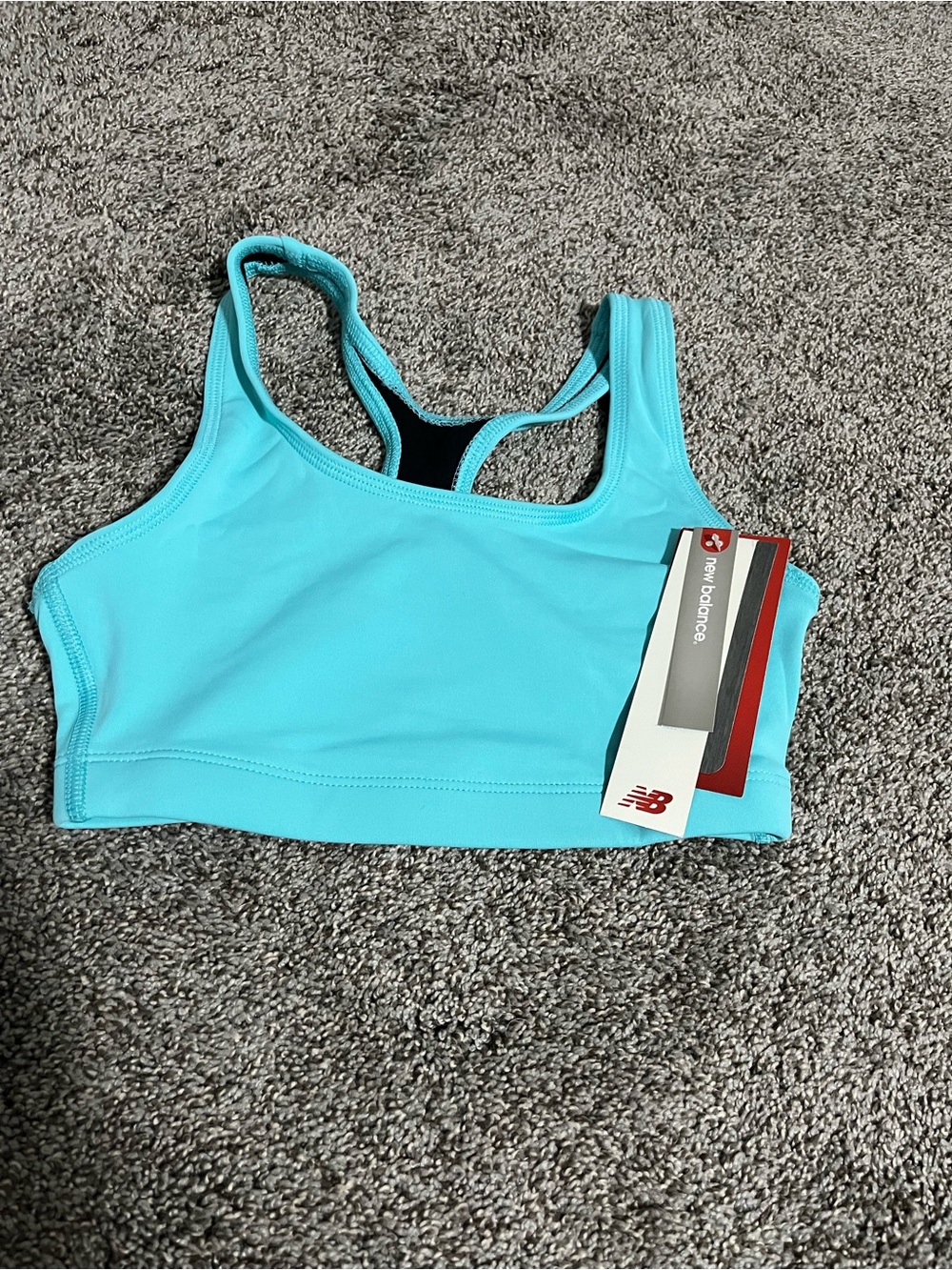 New Balance Women's Aqua Blue Racerback Sports Bra